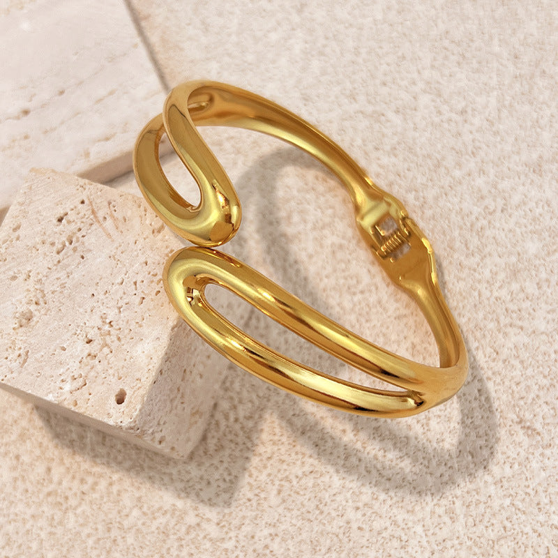 Offenes Vintage Armband aus Edelstahl – Bild 7 | LuxeStyle