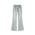Hellblaue amerikanische Flared Damenjeans