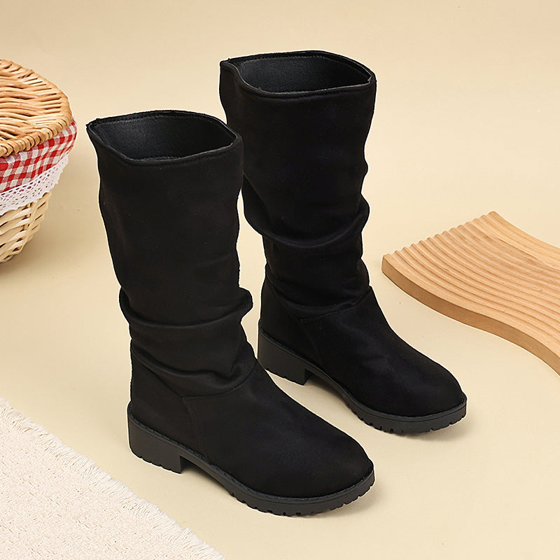 Kinder-Hightop-Stiefel mit Samtbesatz – Bild 2 | LuxeStyle