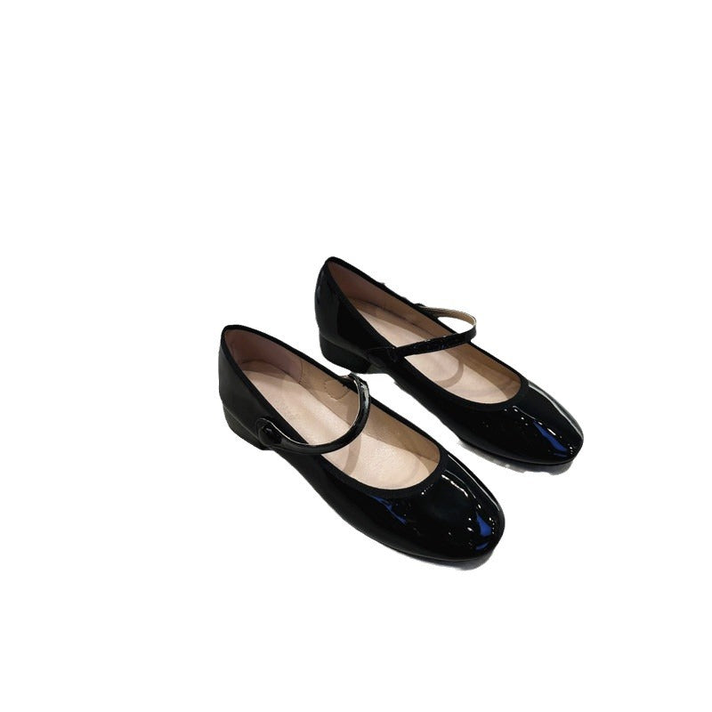 Mary Jane Pumps mit Riemchen und Blockabsatz