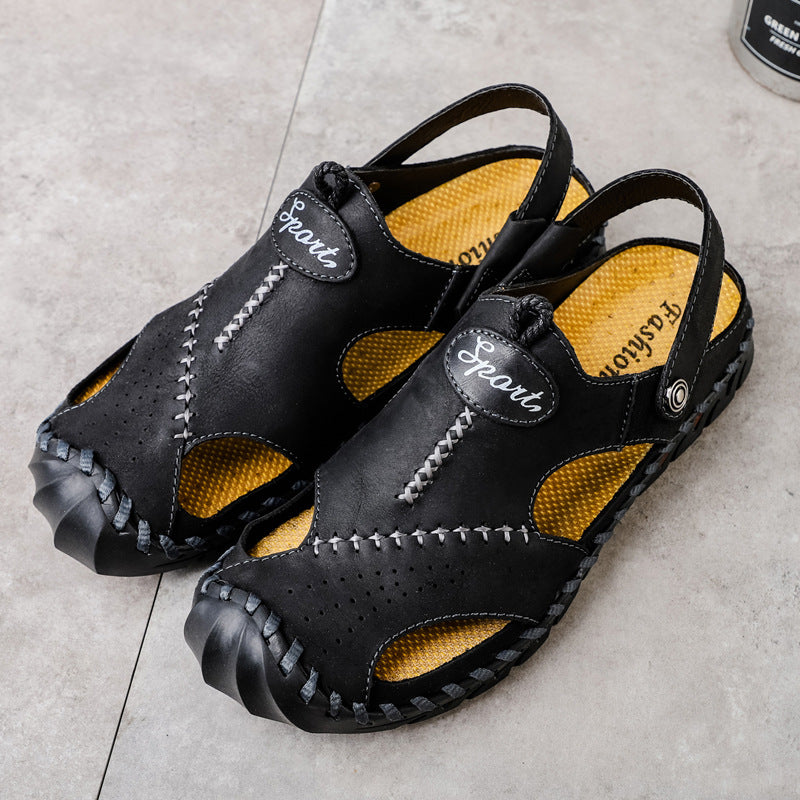 Natürliche Leder Sandalen – Bild 3 | LuxeStyle
