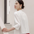 Kurzer Blazer mit Dreiviertel-Ärmeln für Damen