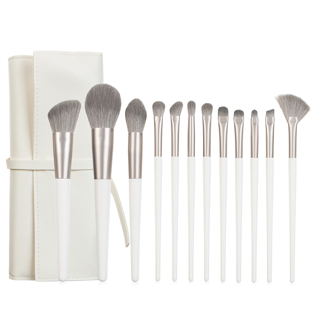 12-teiliges Make-up Pinselset mit Tasche