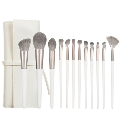 12-teiliges Make-up Pinselset mit Tasche