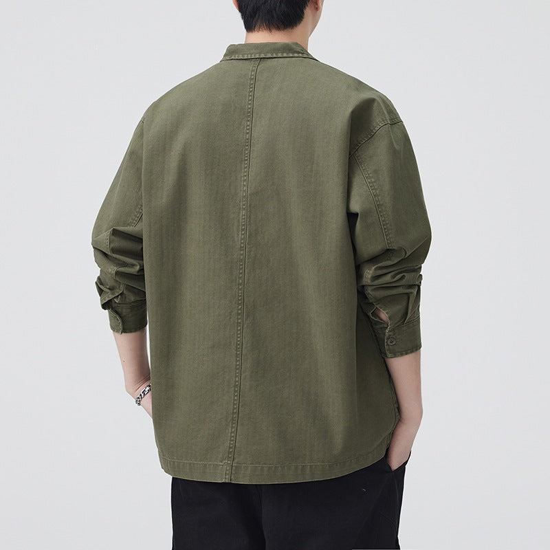 Männer-Shirt Loose-Fit Herbst Casual – Bild 2 | LuxeStyle