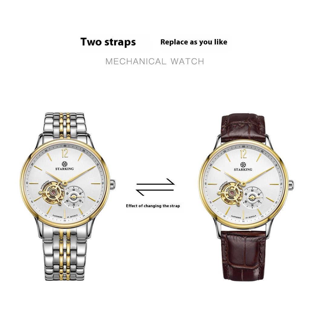 Herrenuhr mit Lederarmband