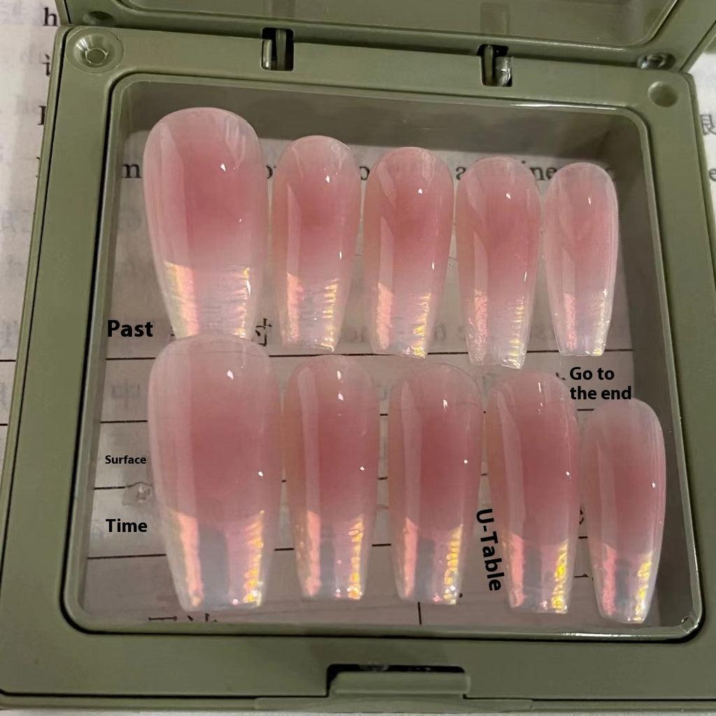 Blush Pleated French – handgemachte Fake Nails – Bild 11 | LuxeStyle