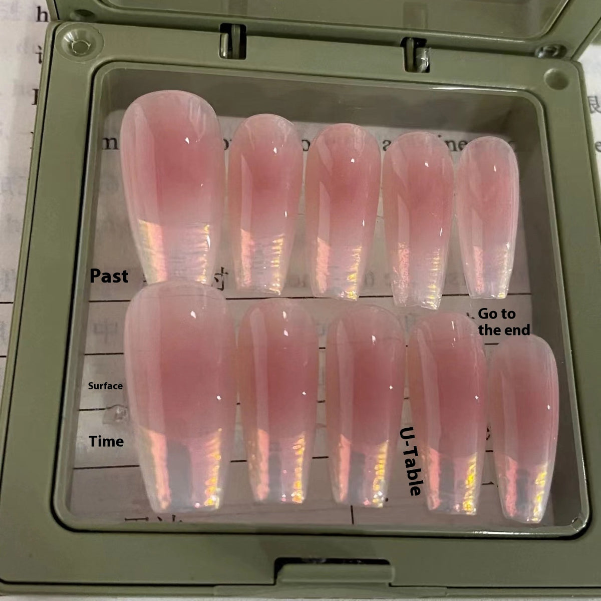 Blush Pleated French – handgemachte Fake Nails – Bild 11 | LuxeStyle