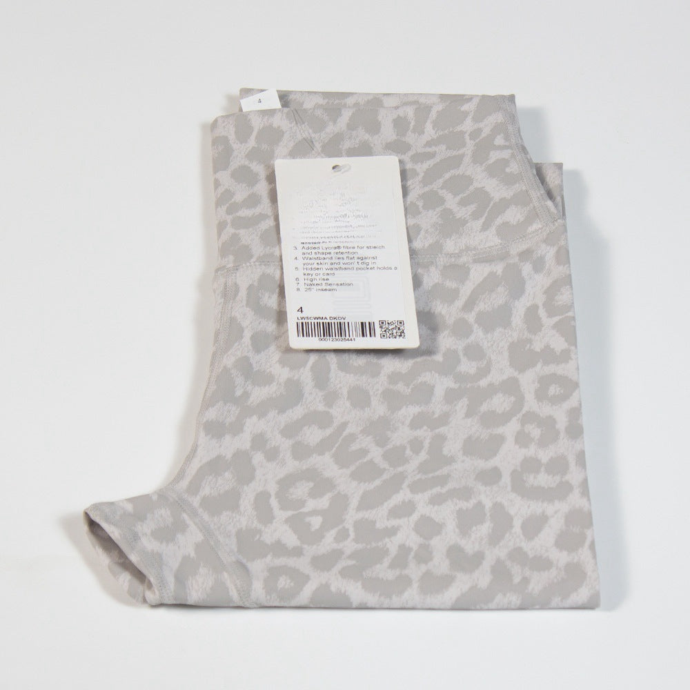 High-Waist Yoga-Hose mit Print