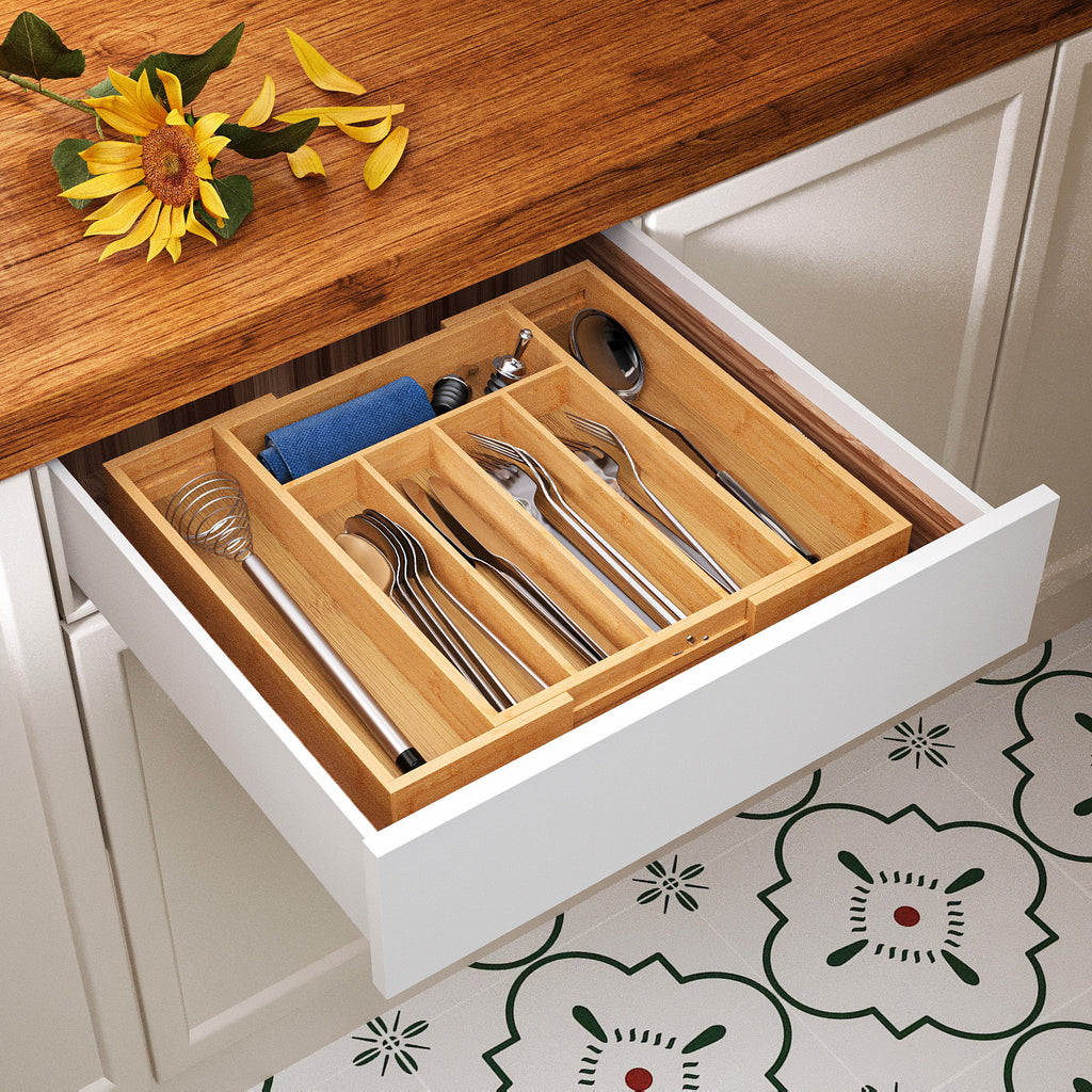 Ausziehbarer Organizer für Küchenutensilien – Bild 1 | LuxeStyle