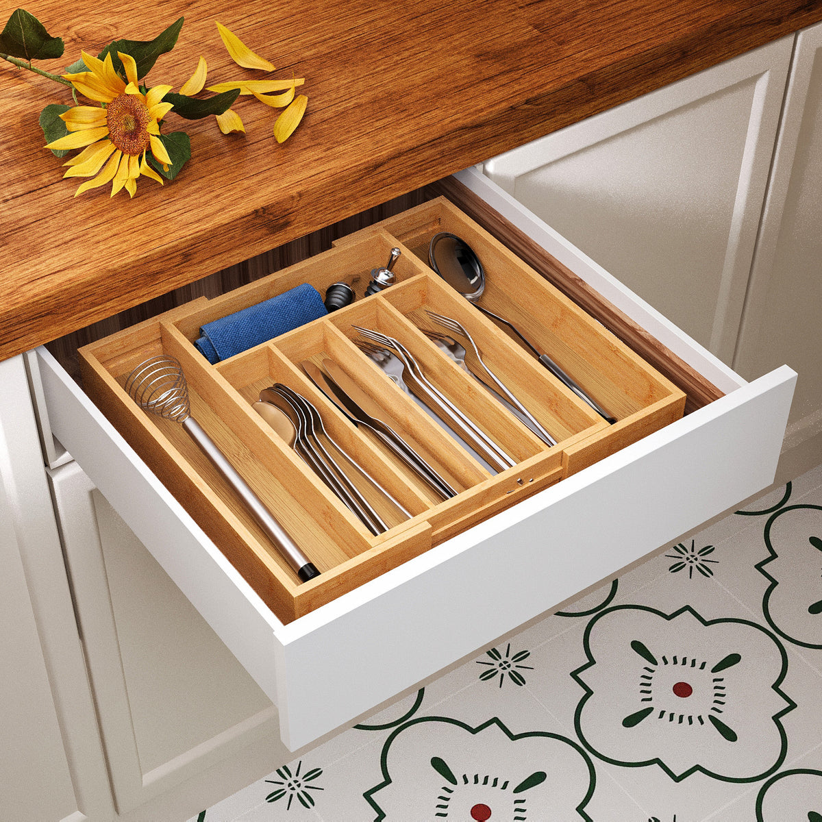 Ausziehbarer Organizer für Küchenutensilien – Bild 1 | LuxeStyle
