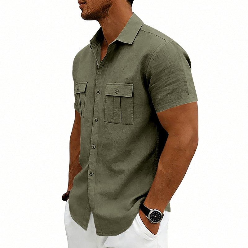 Casual Loose-fit T-Shirt mit zwei Taschen