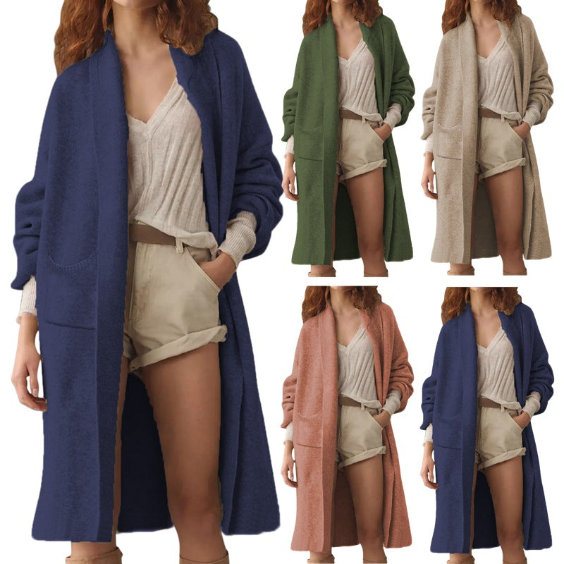 Long Cardigan mit Oversize-Passform und Taschen