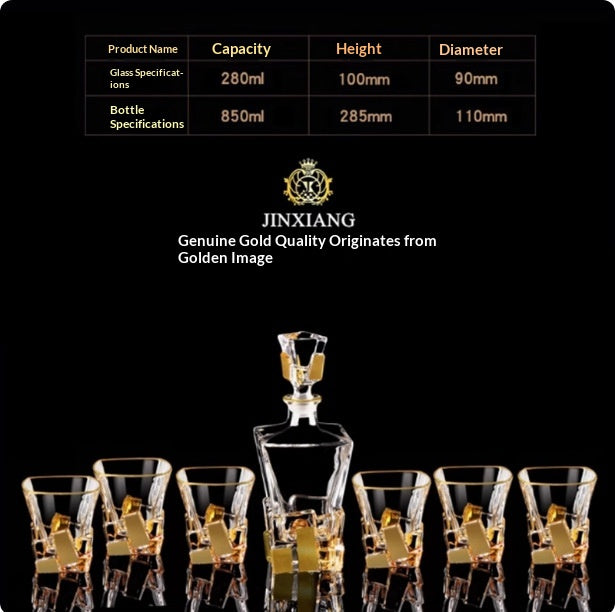 Kristall Whiskey Tassen Set