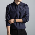 Herren Langarm Vintage Work Shirt – Bild 1 | LuxeStyle