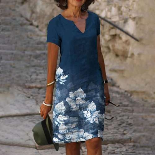 Damenmode-Lockerkleid Plus-Grösse