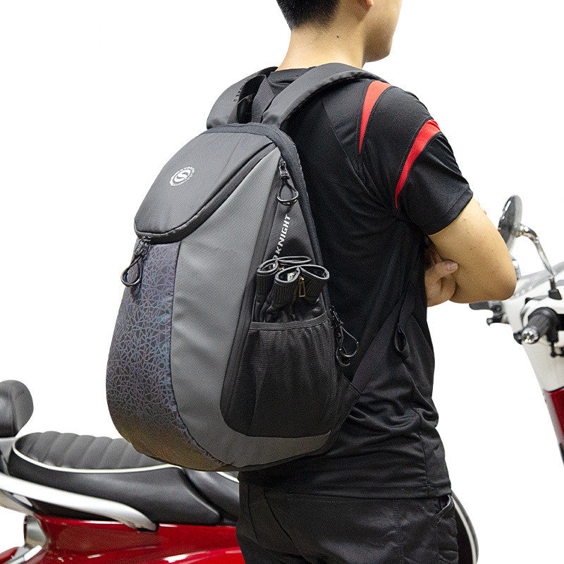 Schwarzer Outdoor-Rucksack für Motorräder – Bild 4 | LuxeStyle