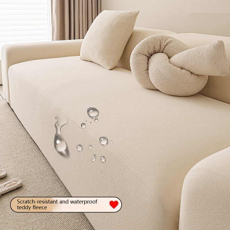 Sofa-Schutzhülle aus wasserdichtem Teddyfleece