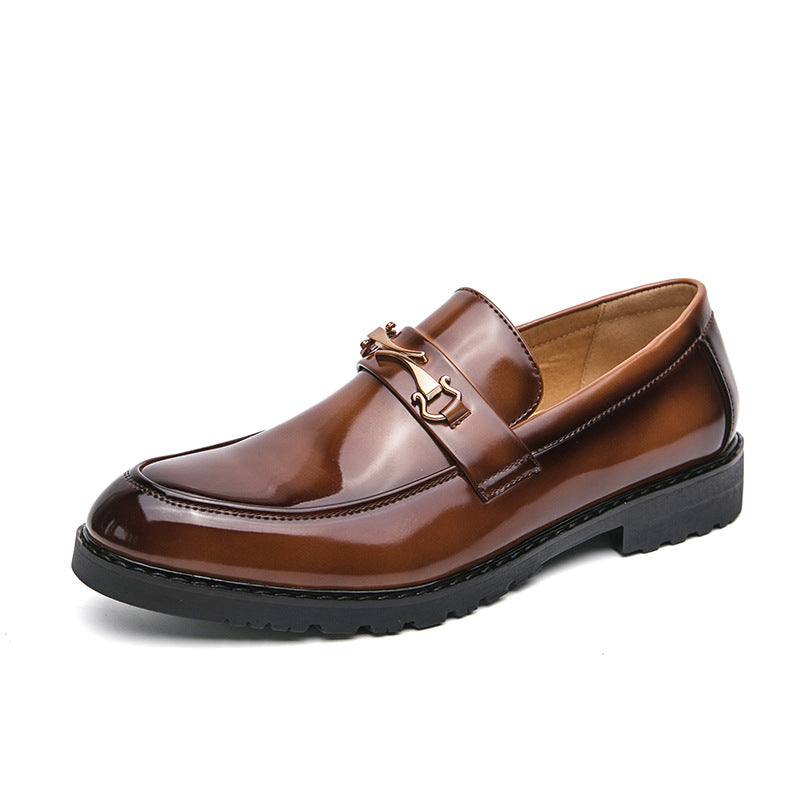 Herrenschuhe aus weichem Leder mit Glanz-Finish