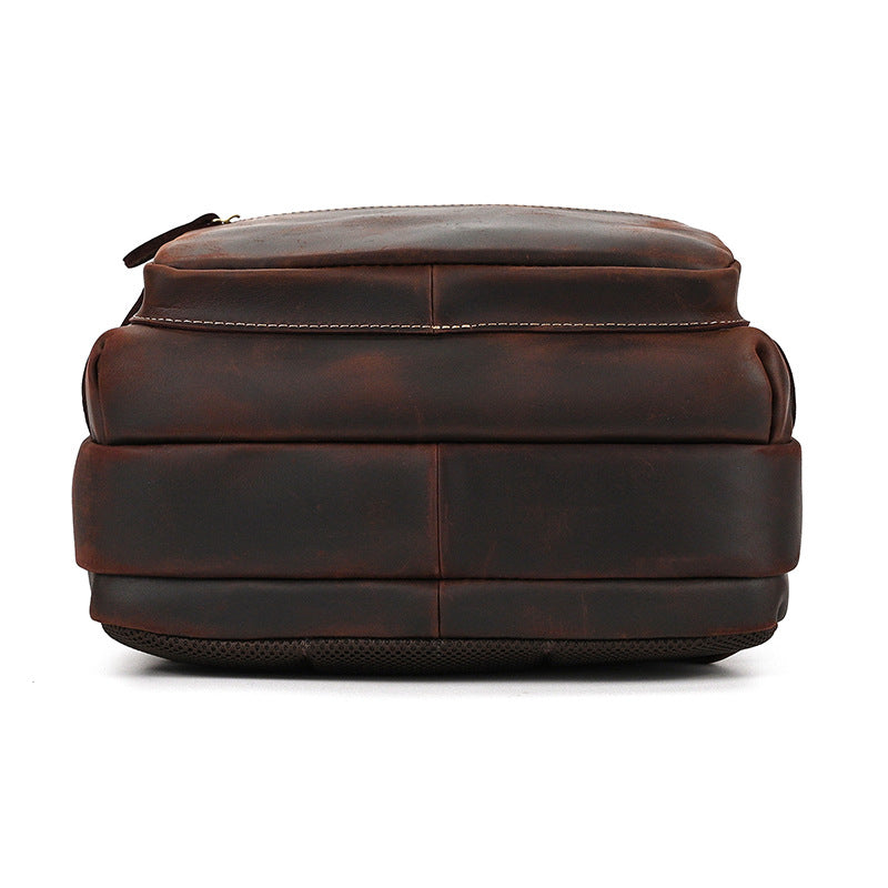 Lederrucksack Vintage Herren Rindsleder