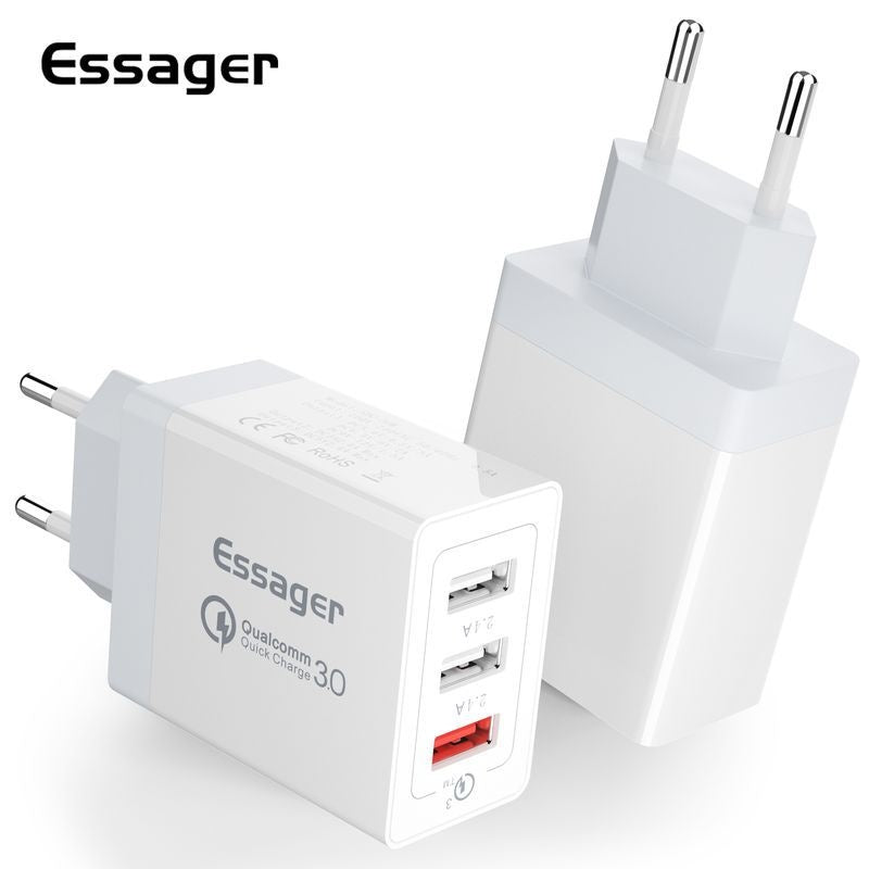 3-Port USB-Schnellladegerät 30W