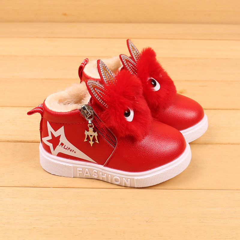 Rote Mädchenstiefel