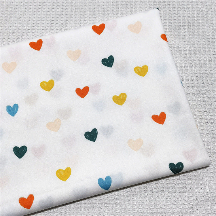 Geometrische Herzen Baumwoll-Twill Stoff – Bild 2 | LuxeStyle