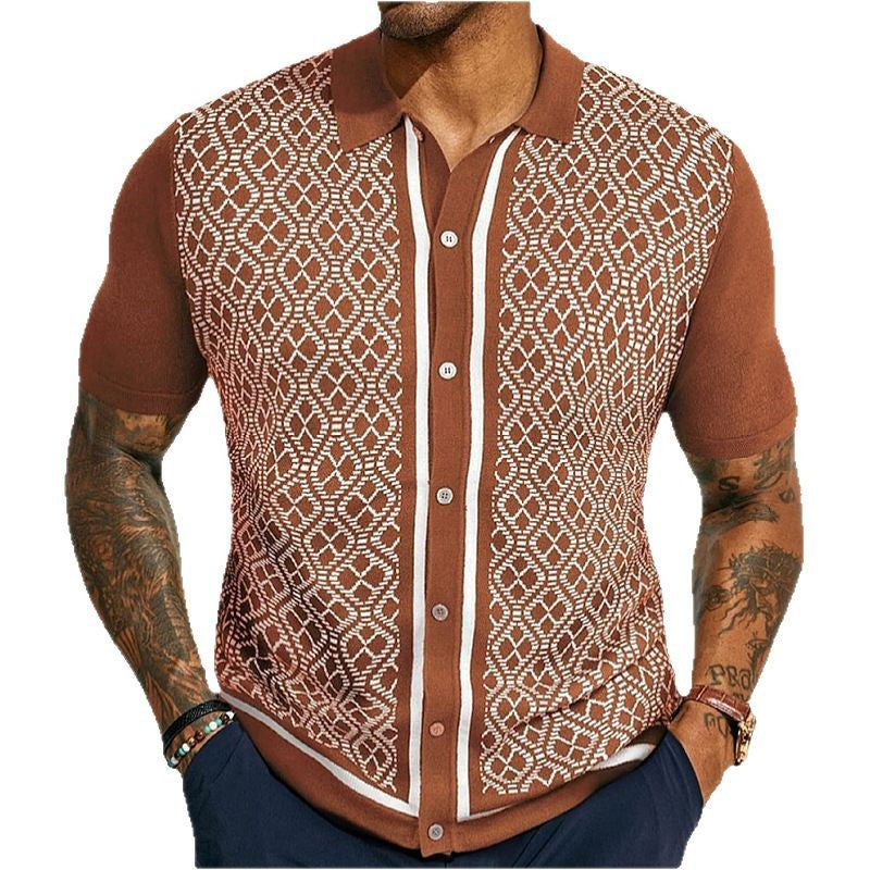 Casual Jacquard Pullover in Tarnfarben – Bild 9 | LuxeStyle