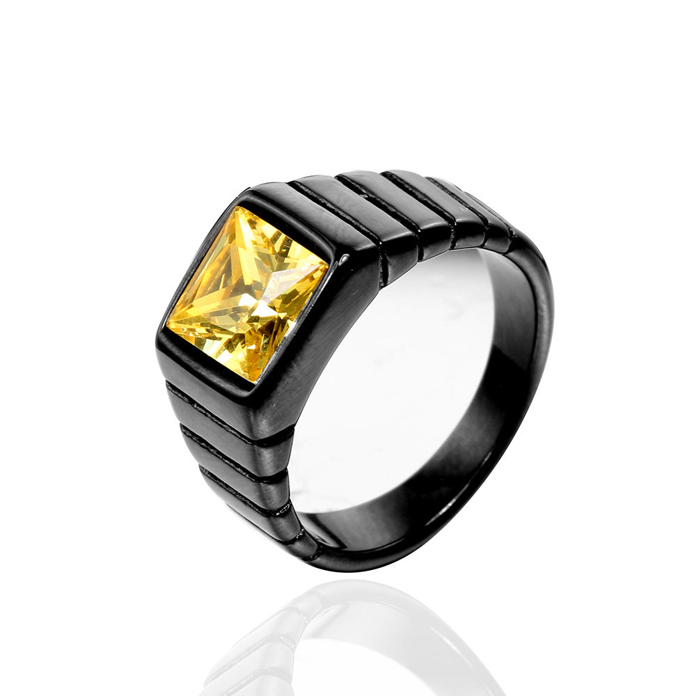 Unisex Retro Stein Ring