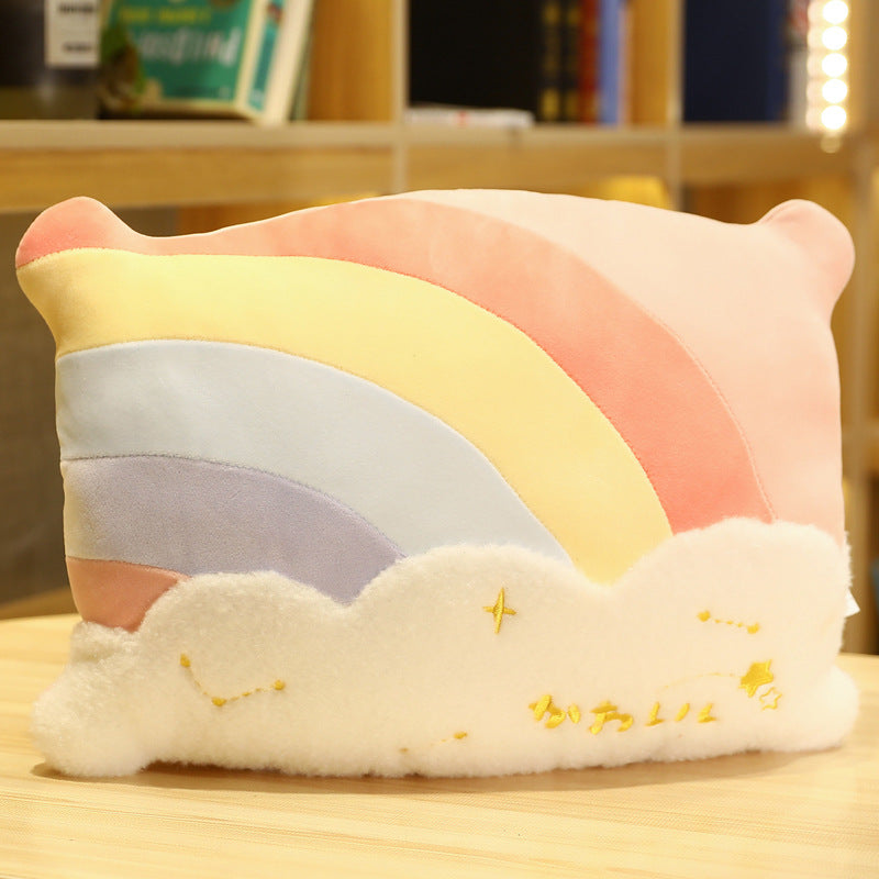 Niedliches Wolken-Regenbogen-Kissen – Bild 3 | LuxeStyle