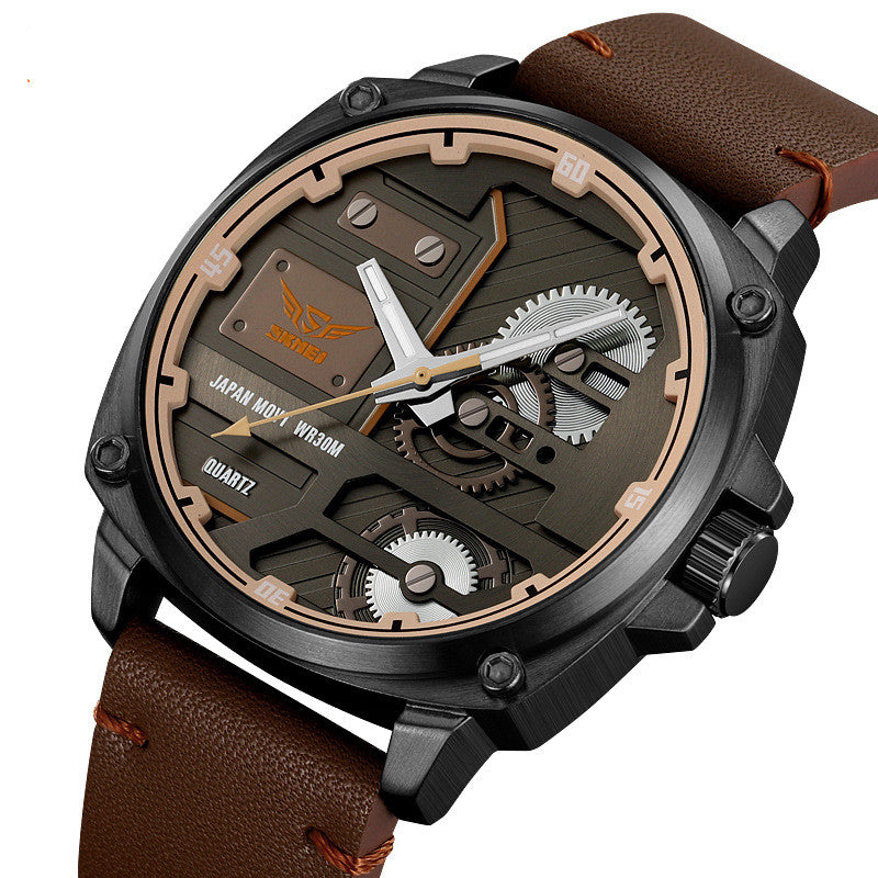 Quarz-Armbanduhr für Herren, wasserdicht