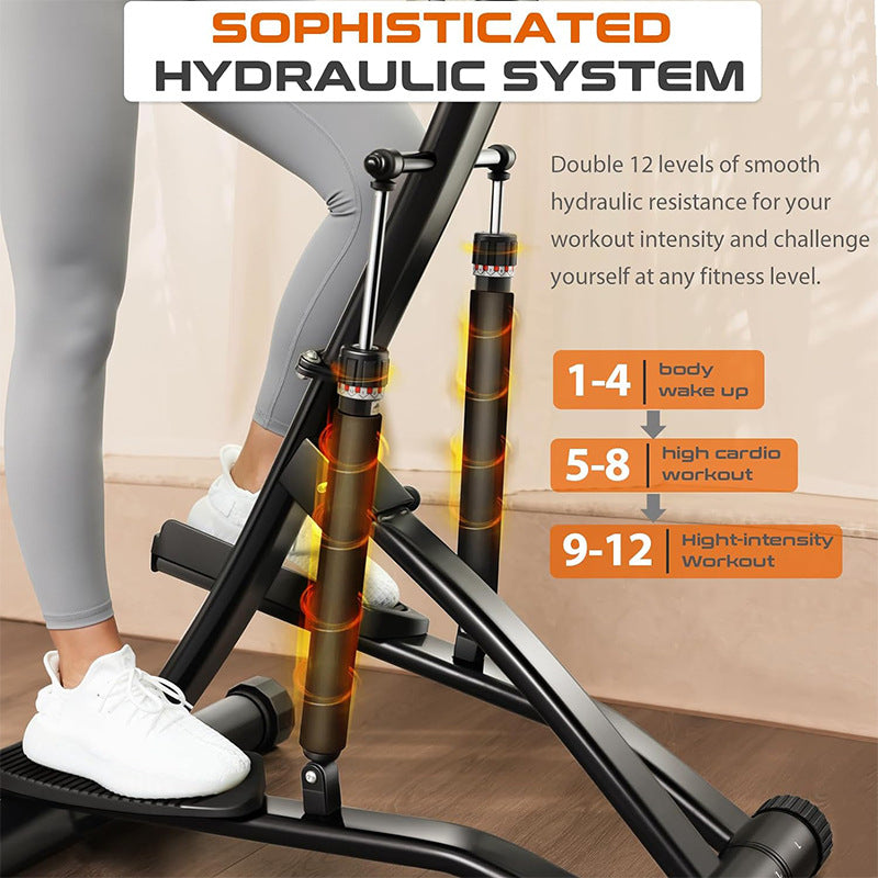 Hydraulisches Fitnessgerät mit Armlehnen