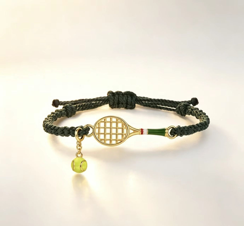 Goldfarbenes, hohles Tennisracket-Armband – Bild 4 | LuxeStyle