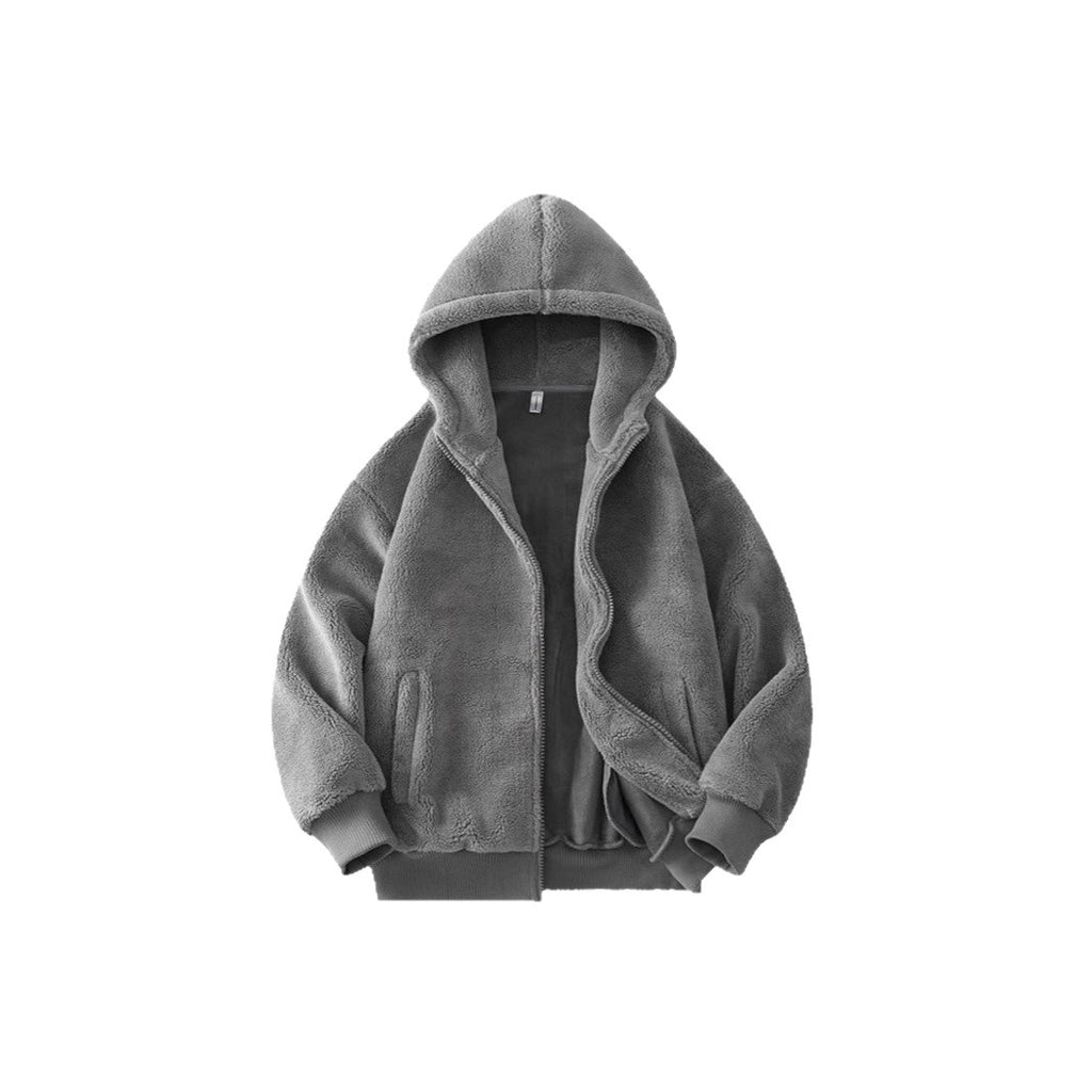 Damen Fleece Cardigan mit Kapuze