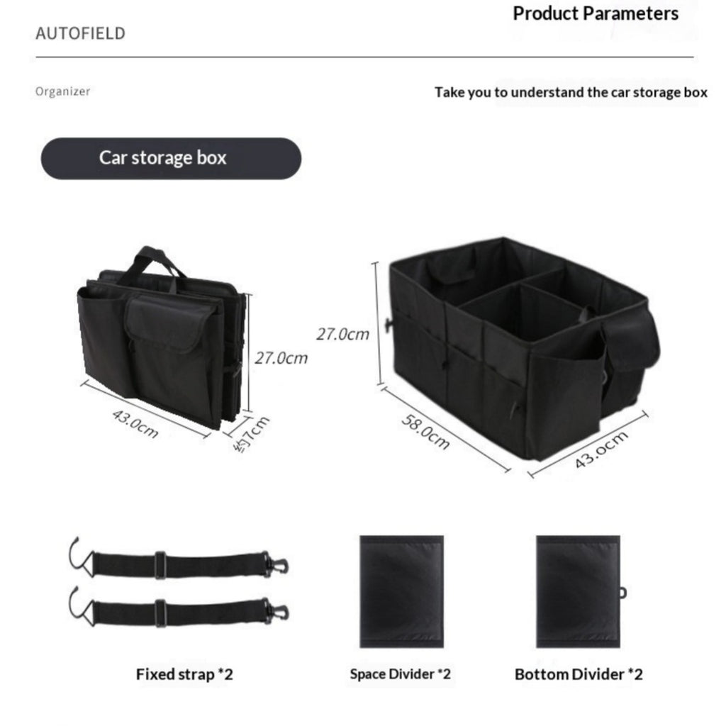 Faltbarer Kofferraum-Organizer – Bild 5 | LuxeStyle