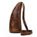 Retro Brusttasche aus echtem Leder – Bild 1 | LuxeStyle