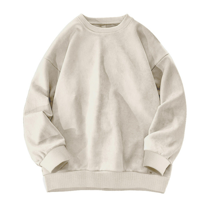 Suede-Fleece Pullover