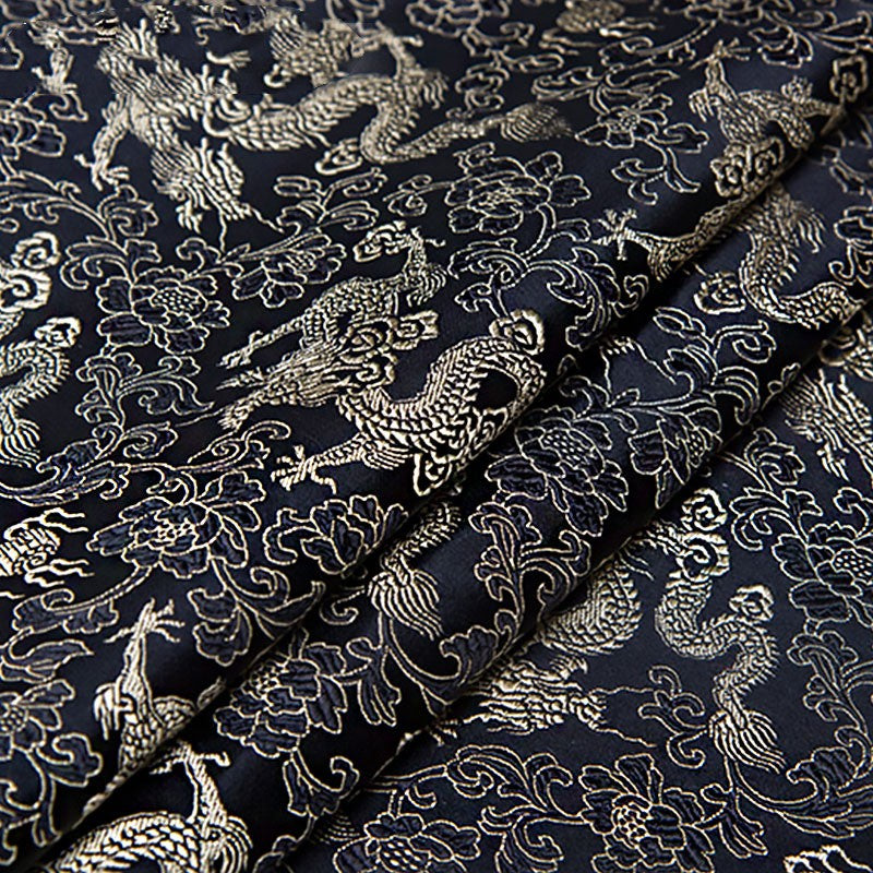 Brokatstoff Seide Antiker Tang-Anzug Cheongsam – Bild 10 | LuxeStyle