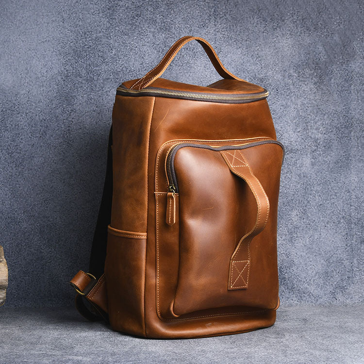 Vintage Crazy Horse Leder Rucksack