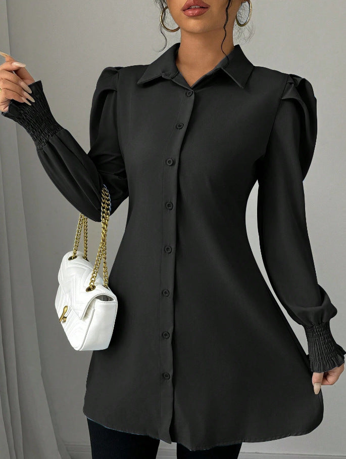 Damen Hemd mit Reverskragen | LuxeStyle