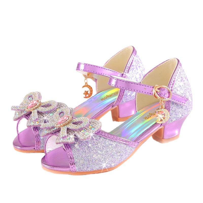 Modische Kinderprinzessinnen-Schuhe mit Absatz