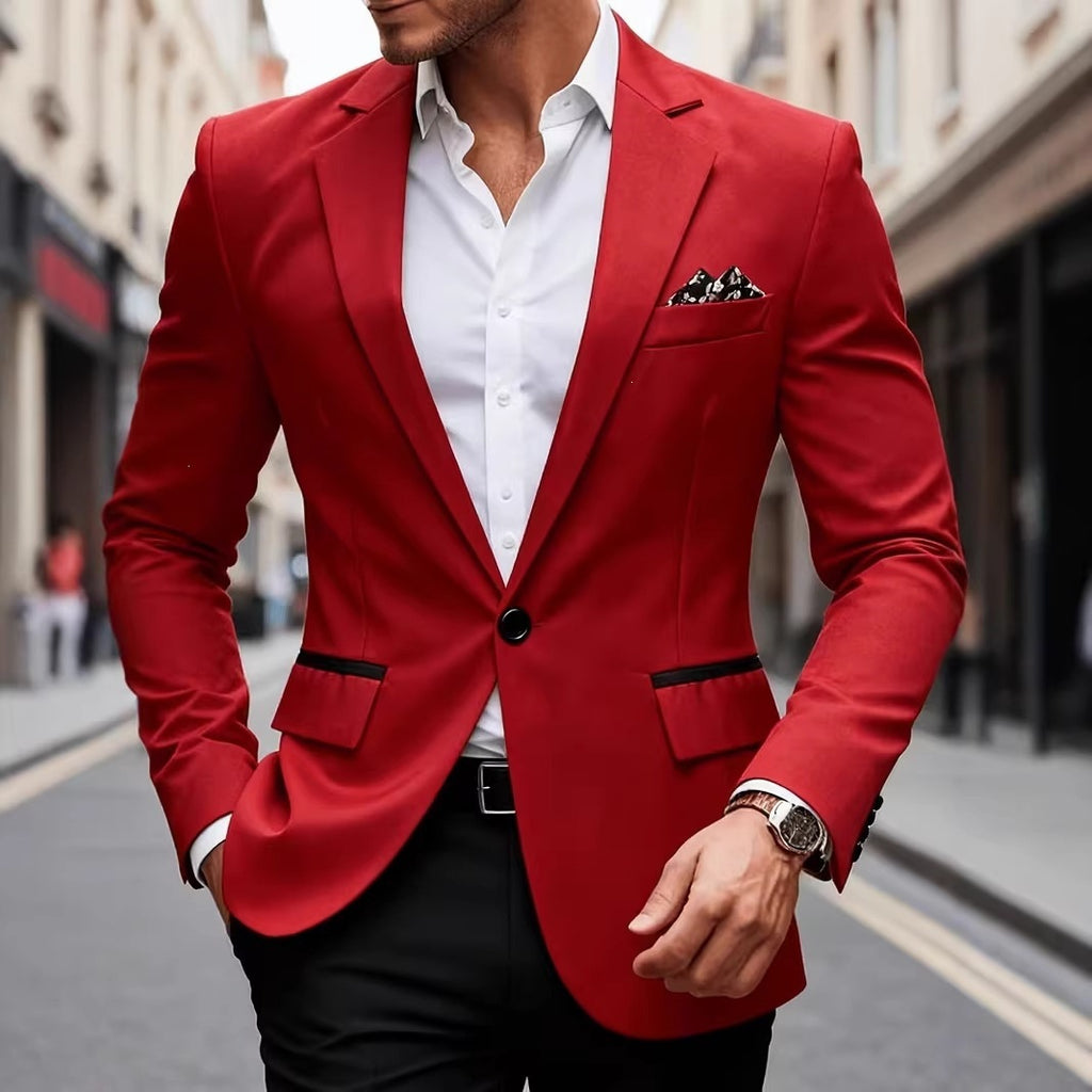Business-Casual Anzug Color-Block für junge Männer – Ansicht 2