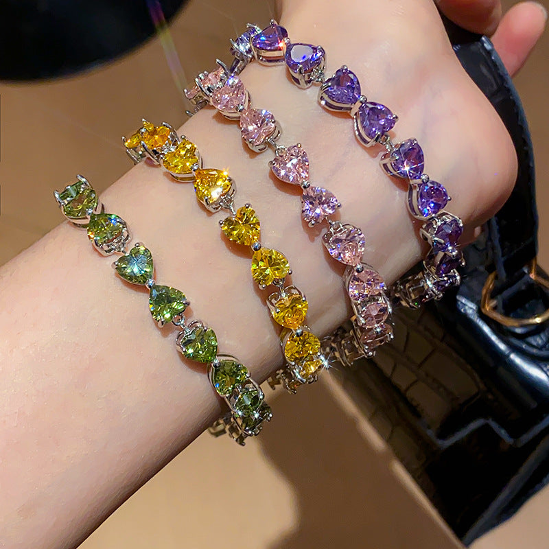Ovales Zirkon-Armband im französischen Stil – Ref. CJ-2073296558680072193 – Ansicht 5
