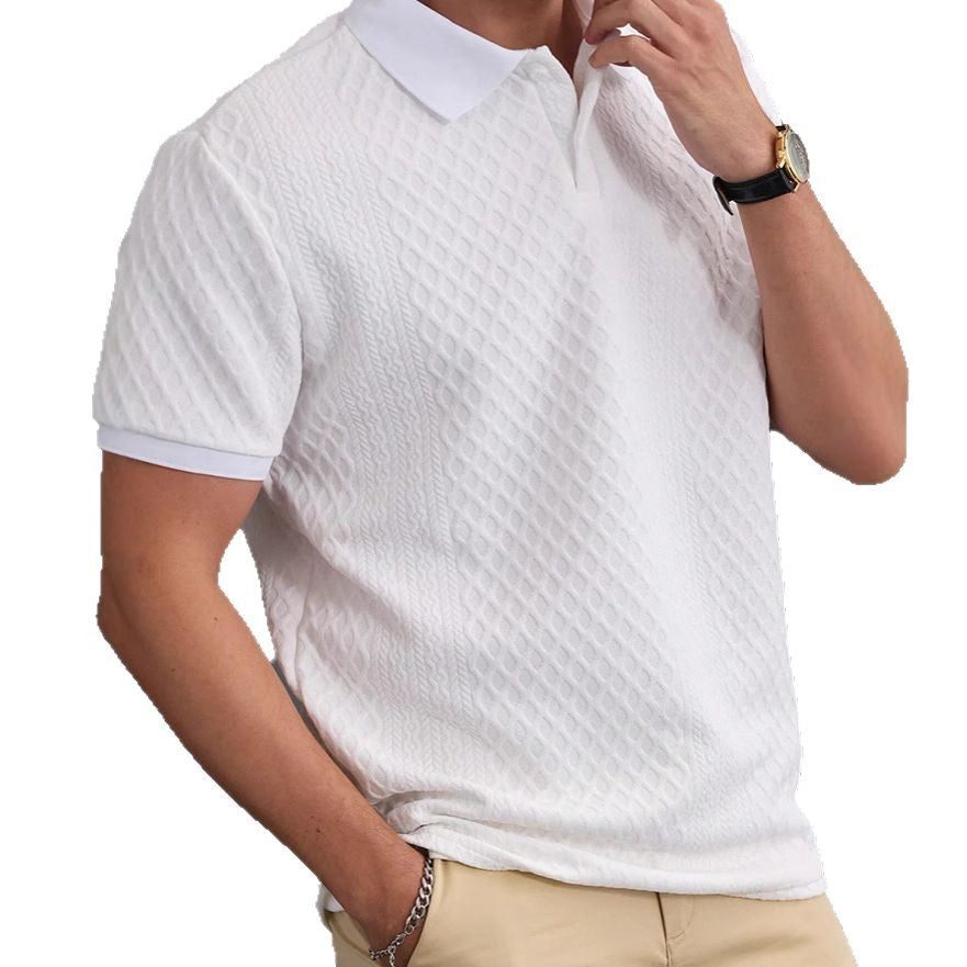 Polo-Shirt mit Jacquard-Muster – Bild 6 | LuxeStyle