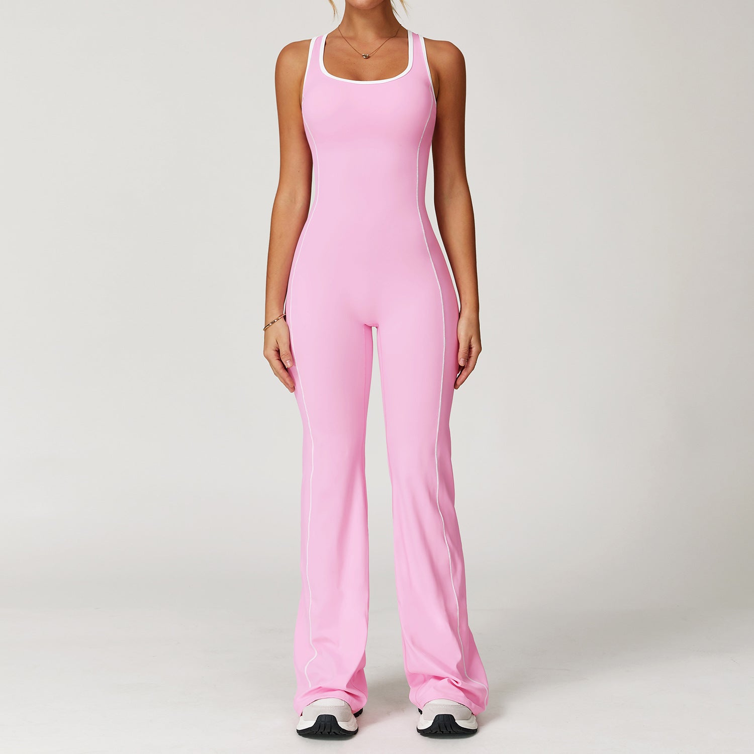 Hollow-Back Jumpsuit für Yoga und Sport