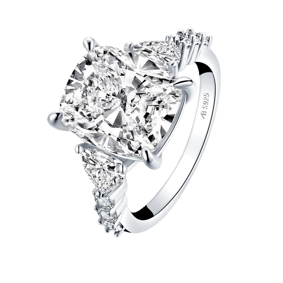 Geometrischer Zirkonia-Ring für Frauen – Bild 2 | LuxeStyle