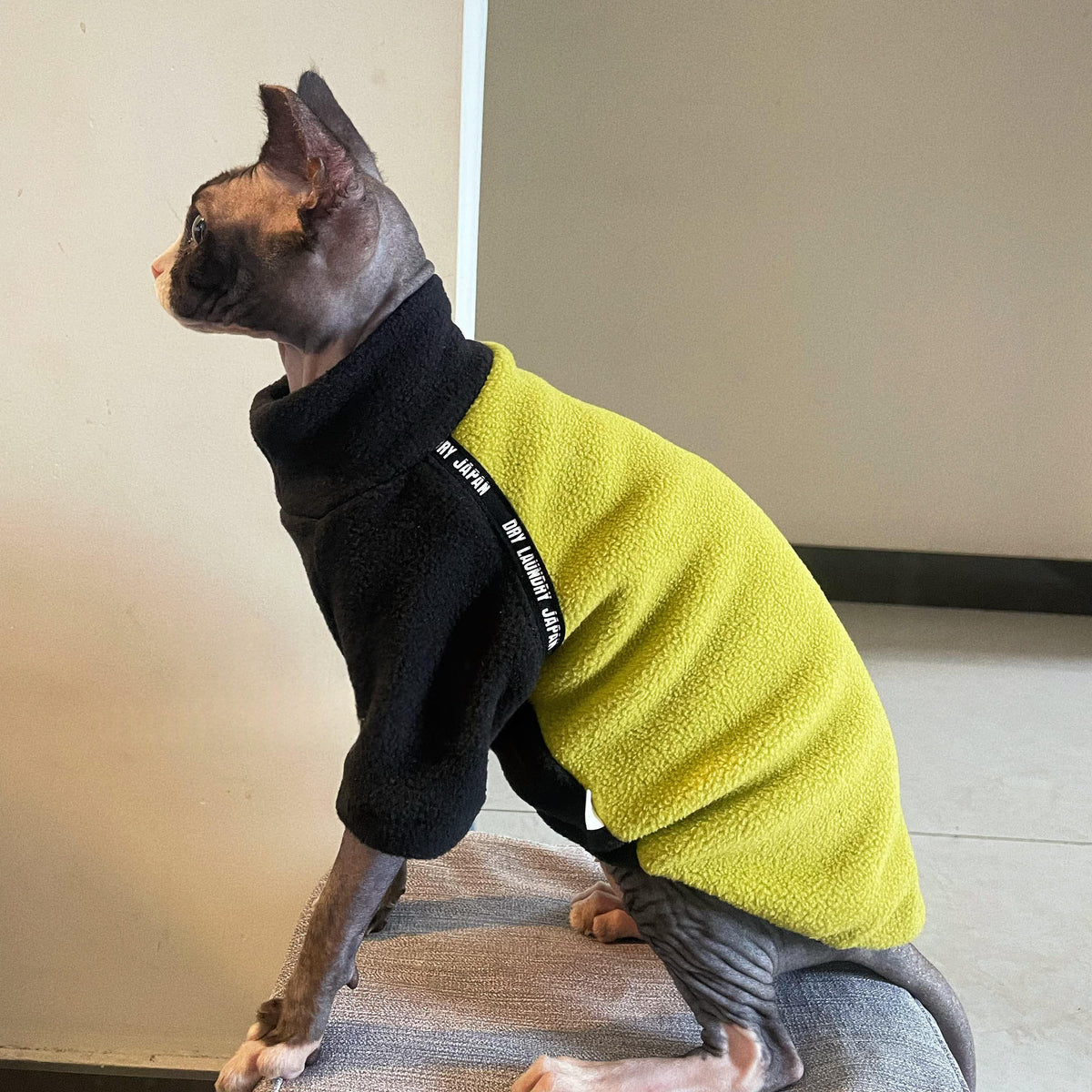 Dicker Polar-Fleece-Katzenpullover mit langen Ärmeln – Bild 4 | LuxeStyle
