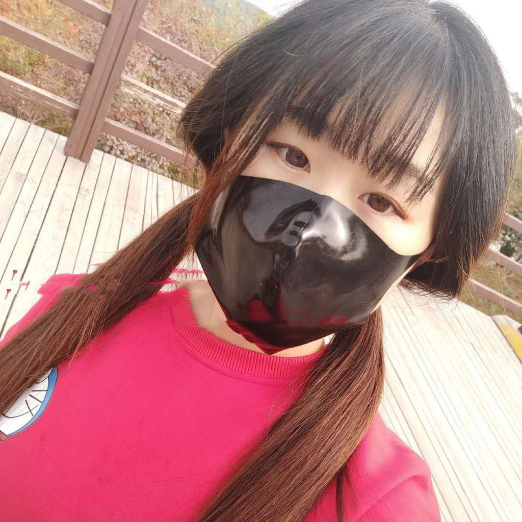 Latex Mundstopper Maske mit Nasenclip