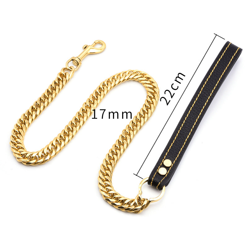 Hundeleine aus Titanstahl, 17mm breit – Bild 3 | LuxeStyle