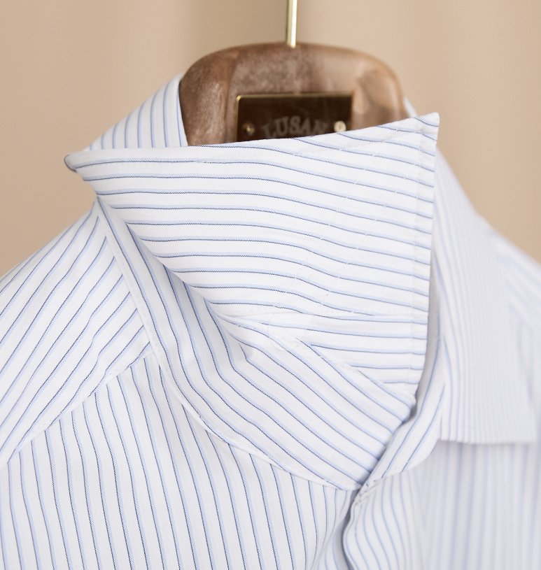 Businesshemd gestreift mit Windsor-Kragen – Bild 6 | LuxeStyle